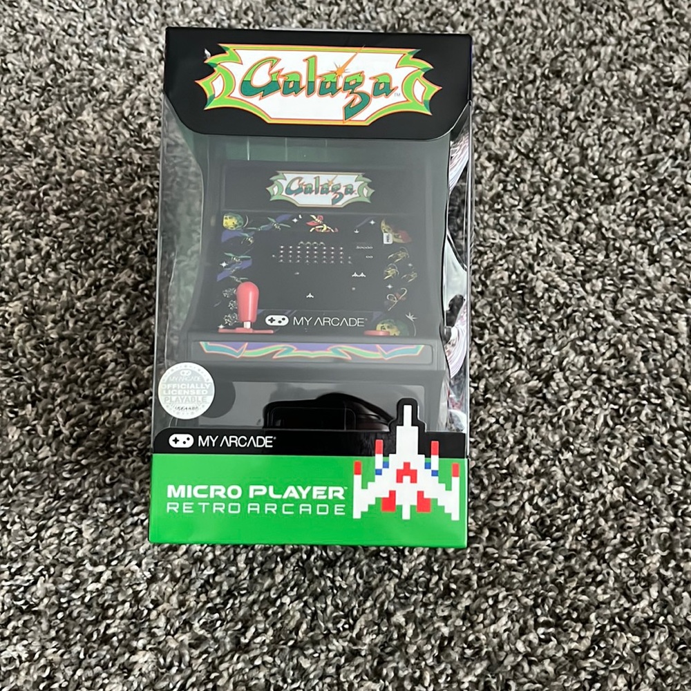 Sealed. Galaga Micro Player Retro Arcade.